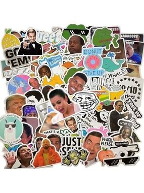 2/$10 30 Piece Funny Meme Sticker Pack